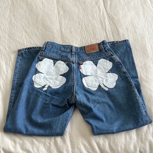 Custom Shamrock Levi Jeans - Picture 1 of 4